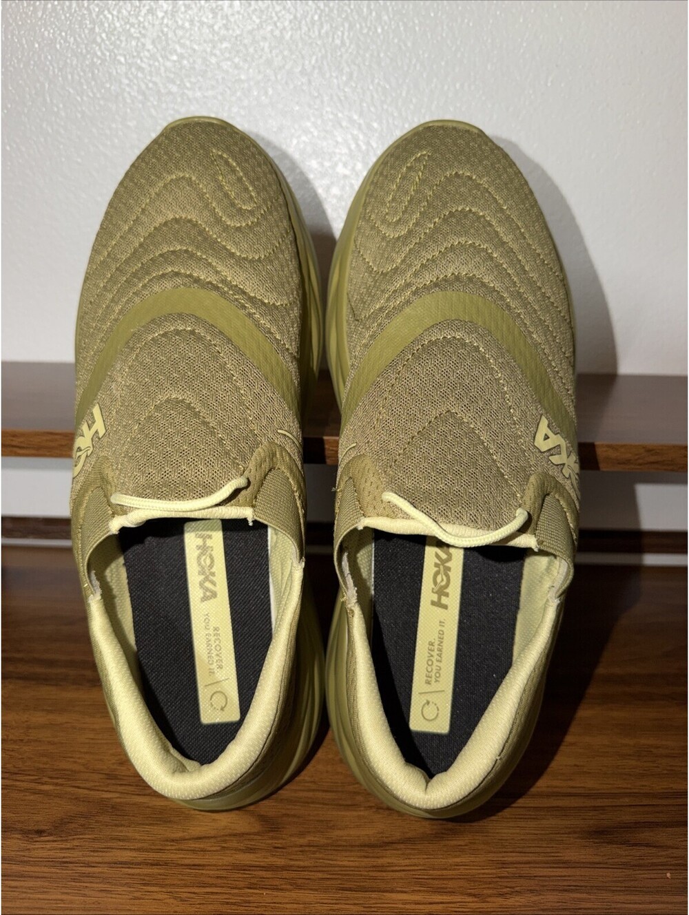 HOKA One One Men’s Size 11 Ora Recovery Shoe 2 Green Moss Slip On (L5)